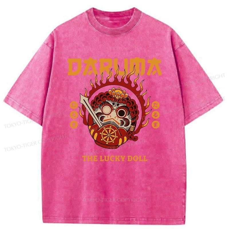 Tokyo-Tiger The Lucky Doll Washed T-Shirt