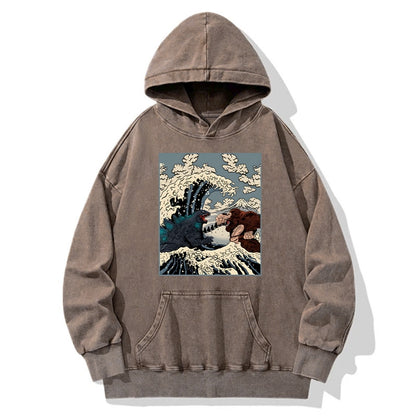 Tokyo-Tiger The Great Fight Washed Hoodie