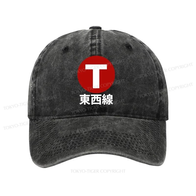 Tokyo-Tiger Tozai Line Kyoto Washed Cap