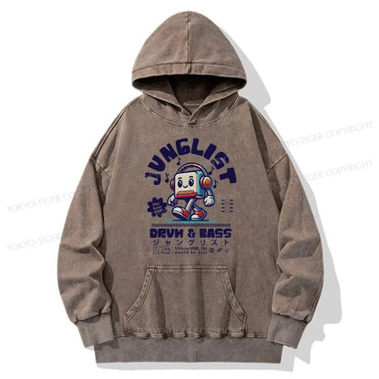 Tokyo-Tiger Junglist DNB Japan Washed Hoodie