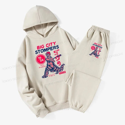 Tokyo-Tiger Big City Stompers Fleece Lined Hoodie Set