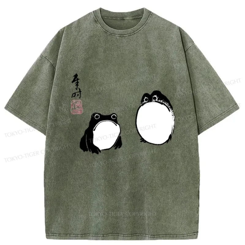 Tokyo-Tiger Matsumoto Hoji Frogs Japan Washed T-Shirt