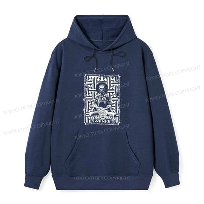 Tokyo-Tiger Sayagata Buddha Graphic Classic Hoodie