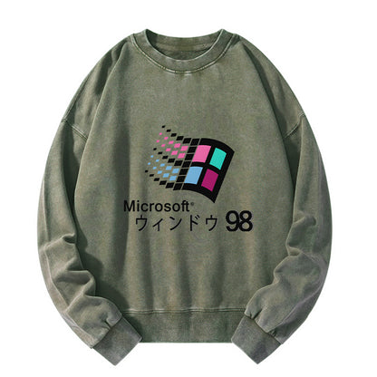 Tokyo-Tiger Microsoft Windows 98 Washed Sweatshirt