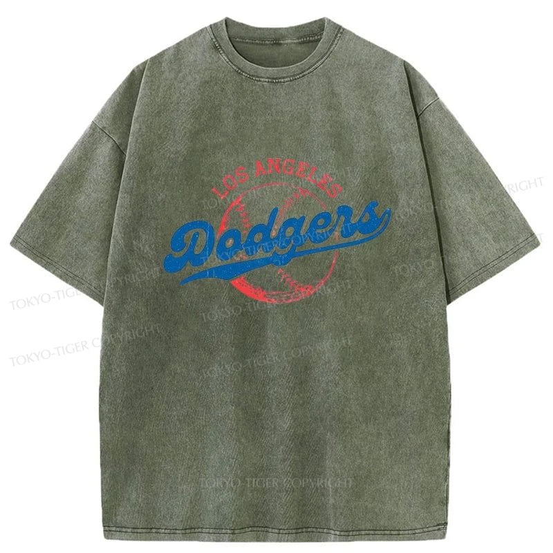 Tokyo-Tiger Ohtani 17-Retro-Dodgers Washed T-Shirt