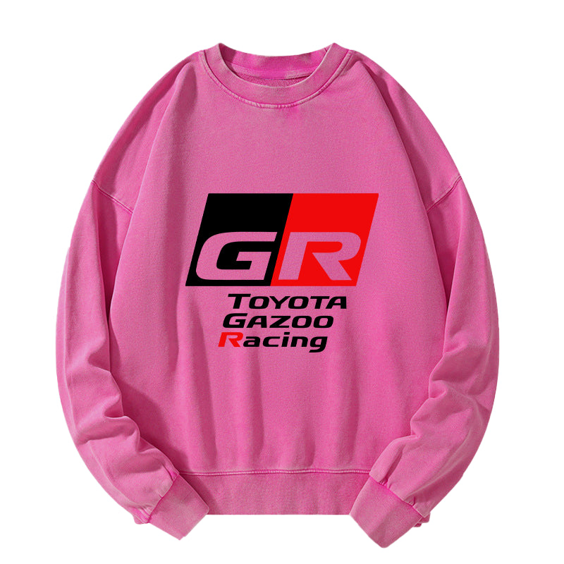 Tokyo-Tiger Toyota Gazoo Racing GR Logo Washed Sweatshirt