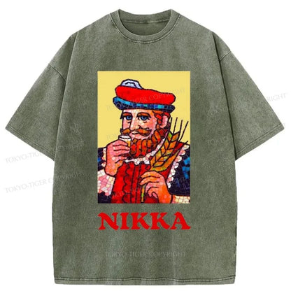 Tokyo-Tiger NIKKA Japanese Washed T-Shirt