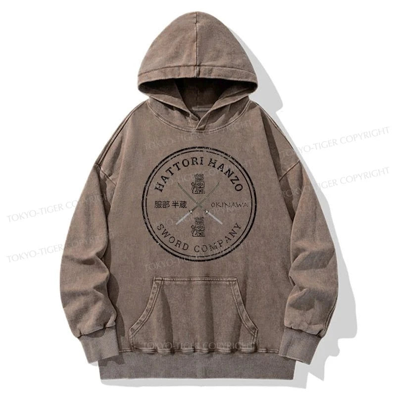 Tokyo-Tiger Hattori Hanzo Sword Company Washed Hoodie