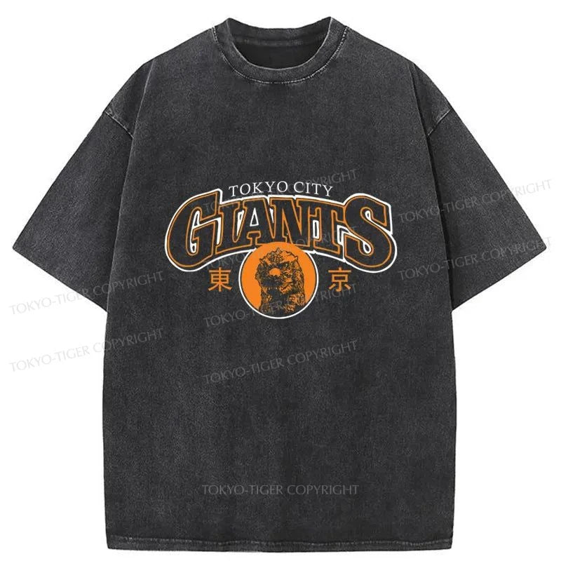 Tokyo-Tiger Tokyo City Giants Washed T-Shirt