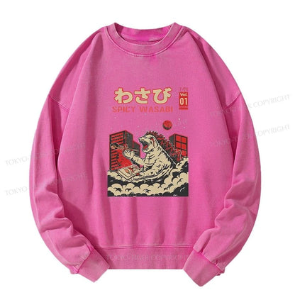 Tokyo-Tiger Spicy Wasabi Washed Sweatshirt