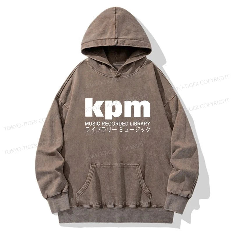 Tokyo-Tiger KPM Music Washed Hoodie