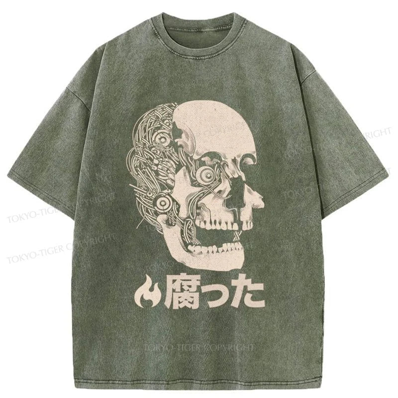 Tokyo-Tiger The Killing Of Skull Washed T-Shirt