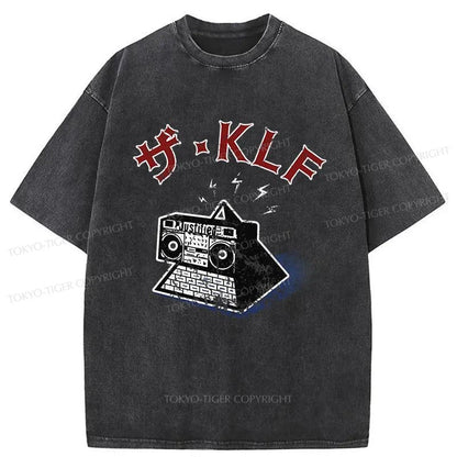 Tokyo-Tiger The KLF Logo Japan Washed T-Shirt