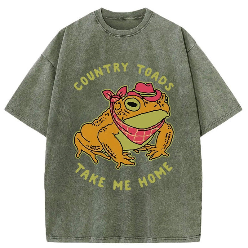 Tokyo-Tiger Country Style Frog Washed T-Shirt