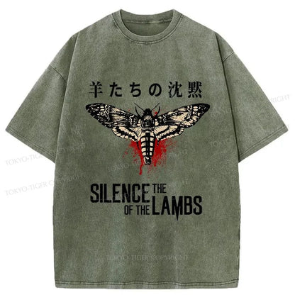 Tokyo-Tiger Ghost Moth Japanese Washed T-Shirt