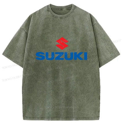 Tokyo-Tiger Suzuki Logo Japan Washed T-Shirt