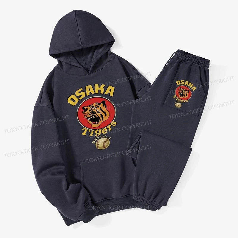 Tokyo-Tiger Osaka Tiger Baseball Fleece Lined Hoodie Set