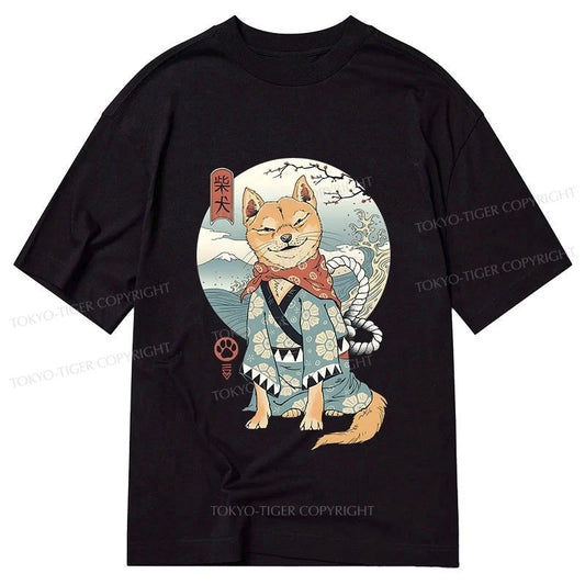 Tokyo-Tiger Samurai Shiba Dog Japanese Classic T-Shirt