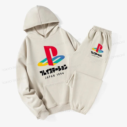 Tokyo-Tiger Playstation Japan 1994 Fleece Lined Hoodie Set