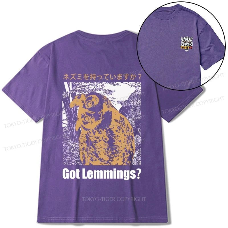 Tokyo-Tiger Do You Have Lemmings Japanese Front Back Classic T-Shirt