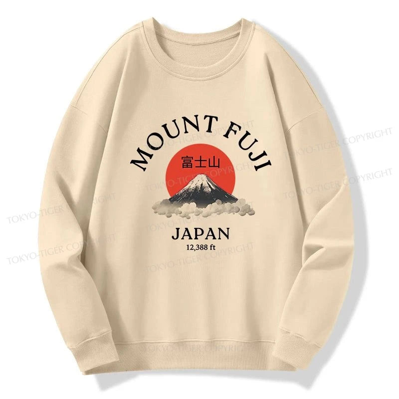 Tokyo-Tiger Japan Mount Fuji Sun Unisex Sweatshirt