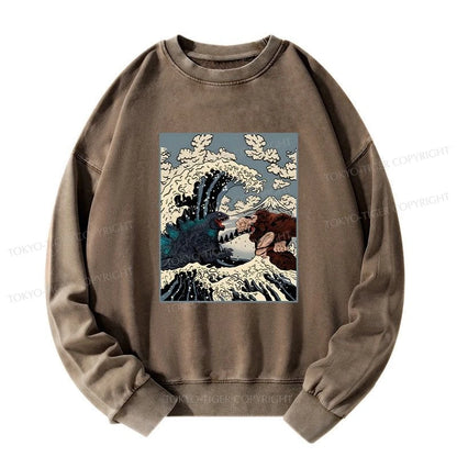 Tokyo-Tiger The Great Fight Washed Sweatshirt