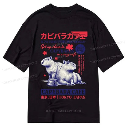 Tokyo-Tiger Tokyo Japan Capybara Cafe Classic T-Shirt