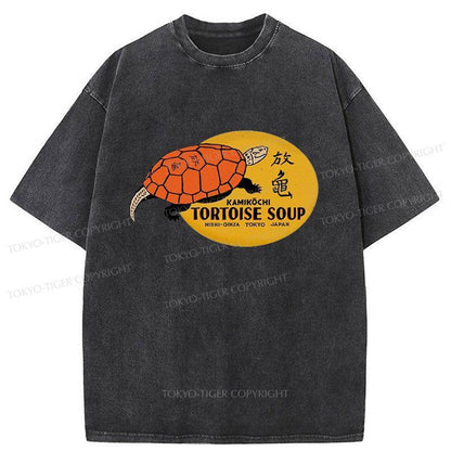 Tokyo-Tiger Japanese Tortoise Soup Washed T-Shirt