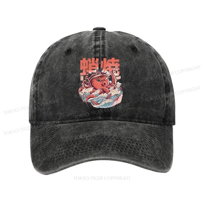 Tokyo-Tiger The Great Wave Takoyaki Japanese Washed Cap