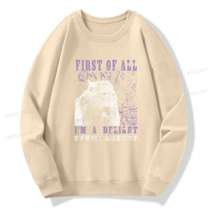 Tokyo-Tiger First Of All I'm A Delight Sweatshirt