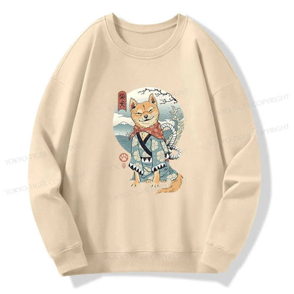 Tokyo-Tiger Samurai Shiba Dog Japanese Sweatshirt