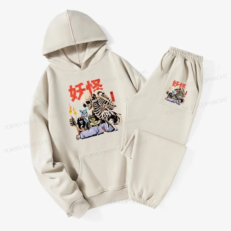 Tokyo-Tiger The Yokai Club Fleece Lined Hoodie Set