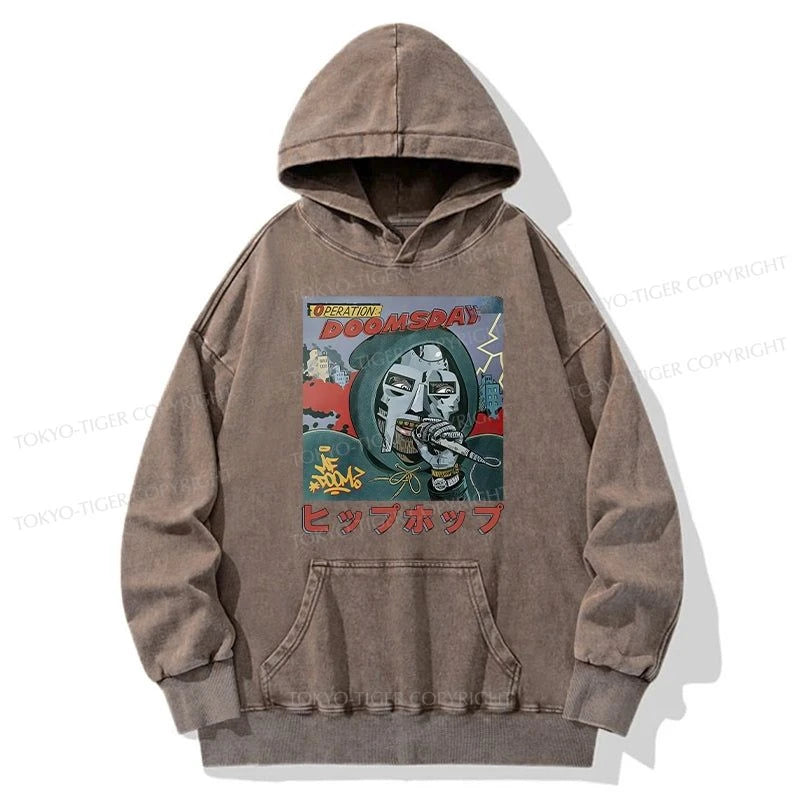 Tokyo-Tiger Mf Doom Japan Washed Hoodie