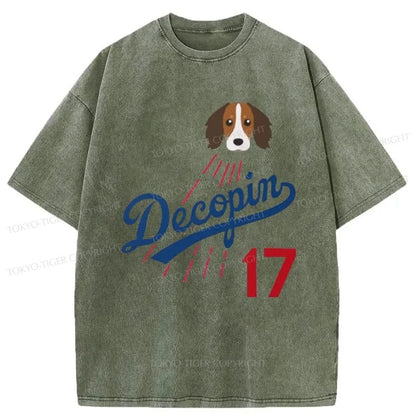 Tokyo-Tiger Shohei Ohtani's Dog "Decopin (Decoy)" Washed T-Shirt