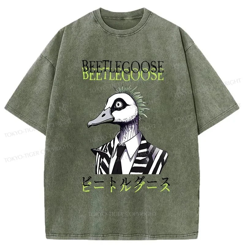 Tokyo-Tiger Beetle Goose Japan Washed T-Shirt