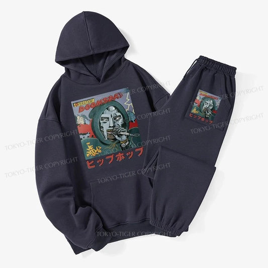 Tokyo-Tiger Mf Doom Japan Fleece Lined Hoodie Set