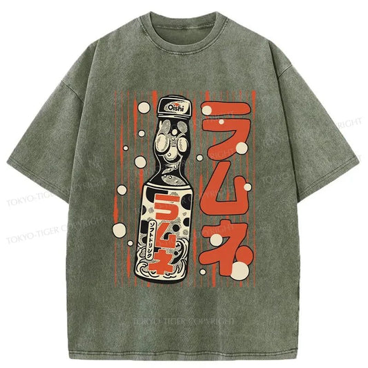 Tokyo-Tiger Lemon Squash Japanese Washed T-Shirt