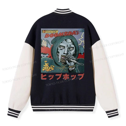 Tokyo-Tiger Mf Doom Japan Embroidery Varsity Jacket