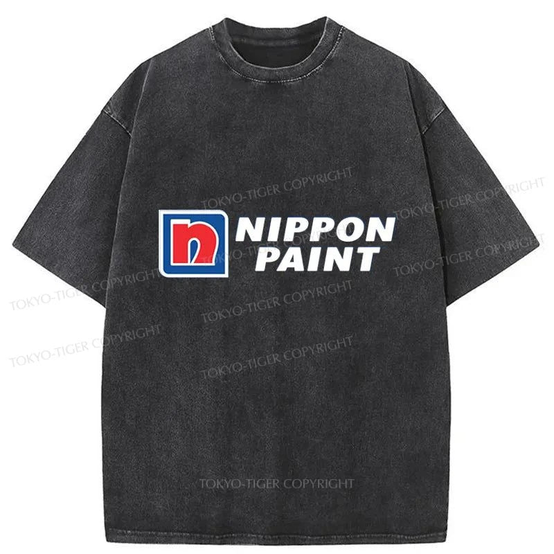 Tokyo-Tiger Nippon Paint Logo Washed T-Shirt