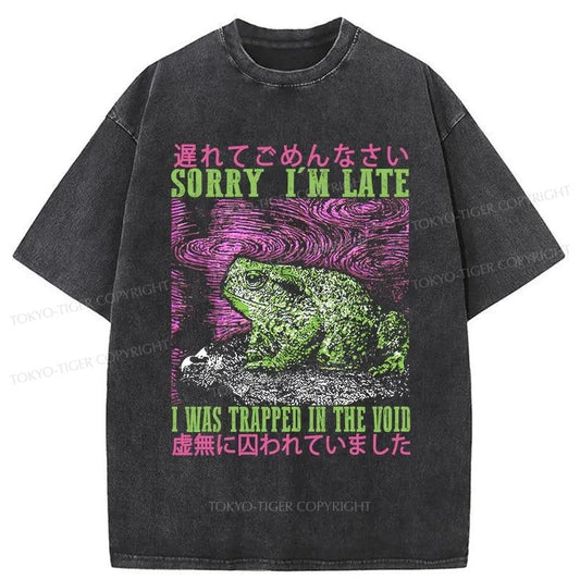 Tokyo-Tiger A Frog In Distress Japanese Washed T-Shirt