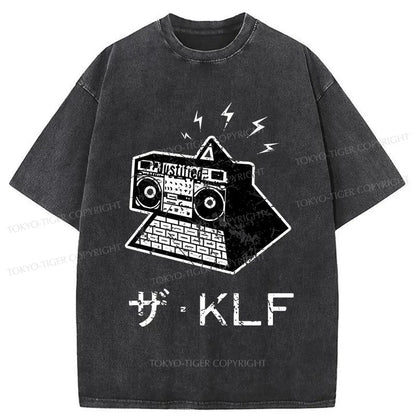 Tokyo-Tiger KLF Logo Japanese Washed T-Shirt