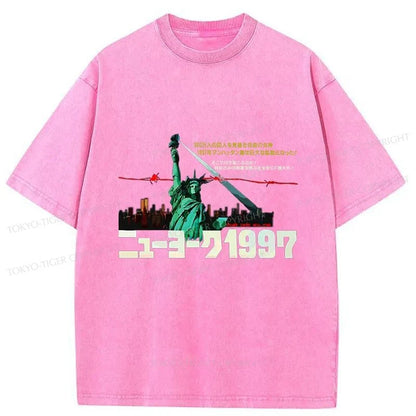 Tokyo-Tiger Escape From New York 1997 Washed T-Shirt