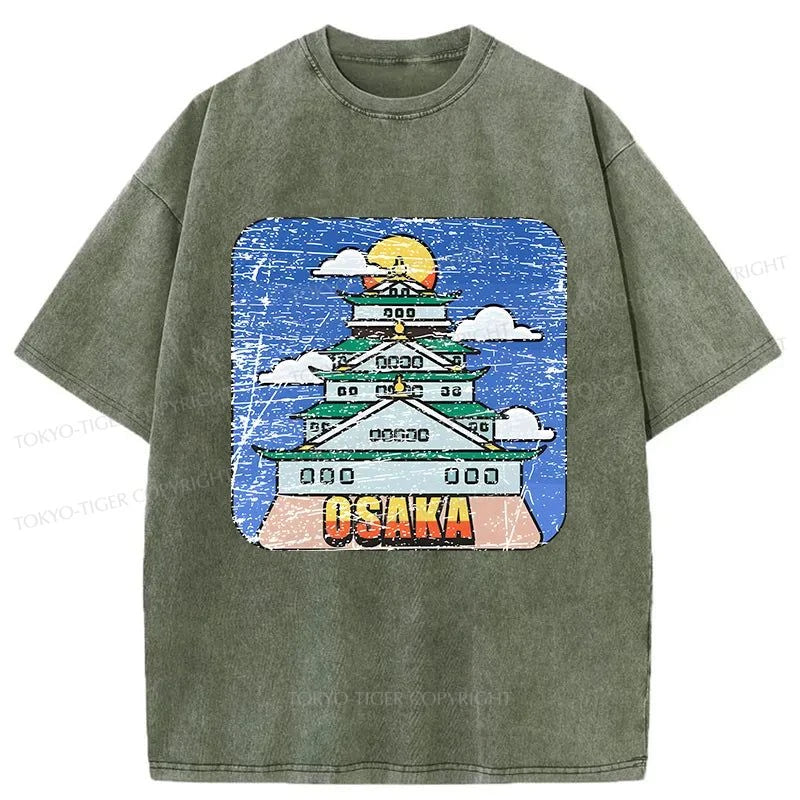 Tokyo-Tiger Osaka Castle Park Washed T-Shirt