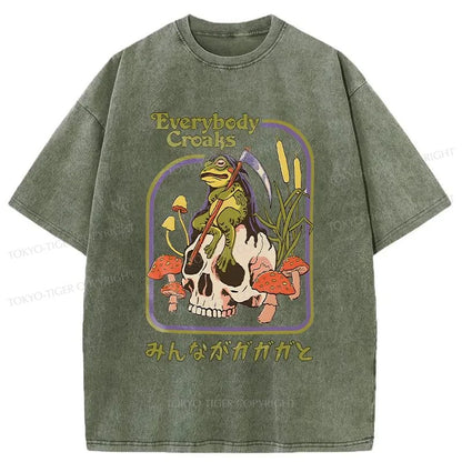 Tokyo-Tiger Death Frog Japan Washed T-Shirt