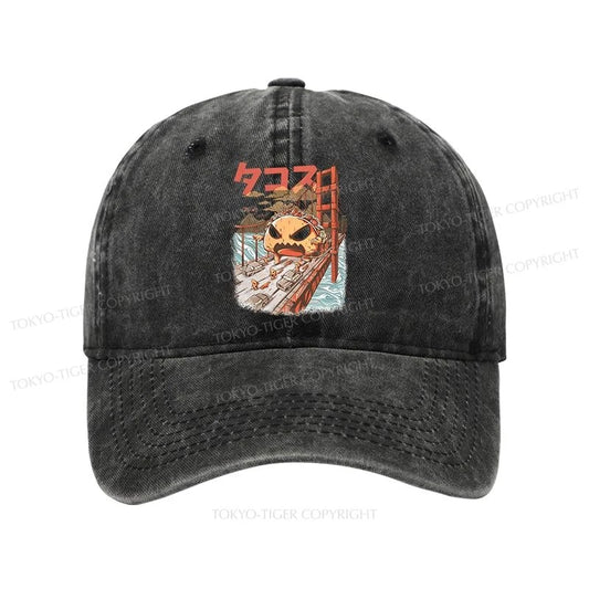 Tokyo-Tiger The Great Taco Kaiju Japanese Washed Cap