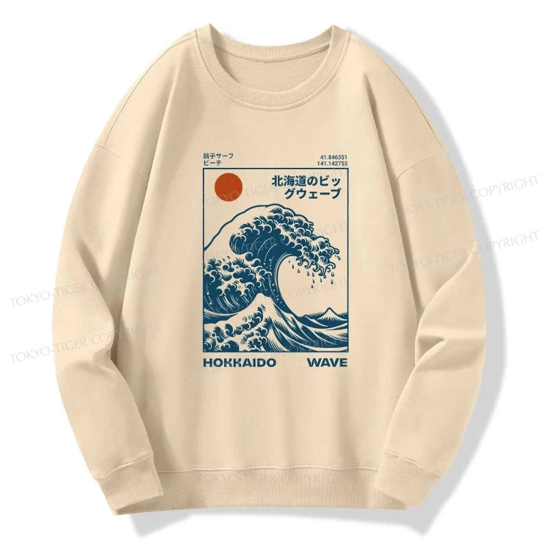 Tokyo-Tiger Hokkaido Wave Japan Sweatshirt