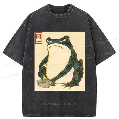 Tokyo-Tiger Matsumoto Hoji Japanese Frog Washed T-Shirt