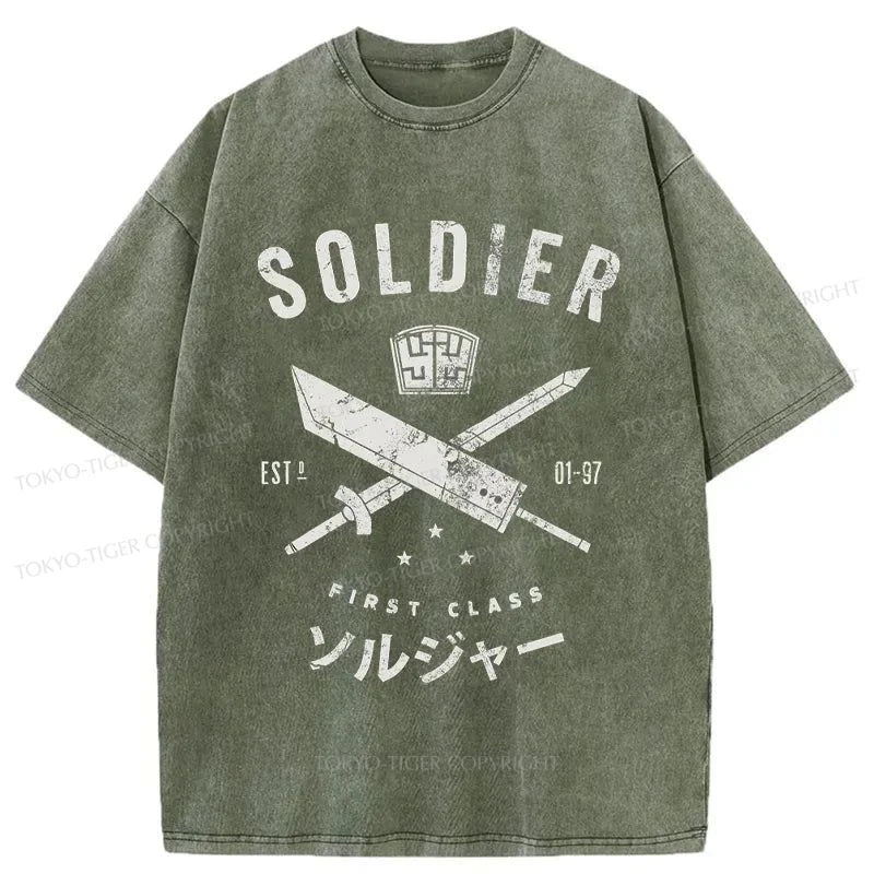 Tokyo-Tiger First Class Soldier Japanese Washed T-Shirt