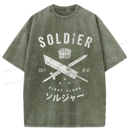 Tokyo-Tiger First Class Soldier Japanese Washed T-Shirt