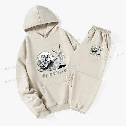 Tokyo-Tiger Death Snail Manga Fleece Lined Hoodie Set